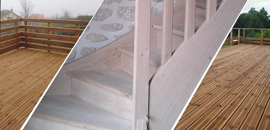 escalier et terasse